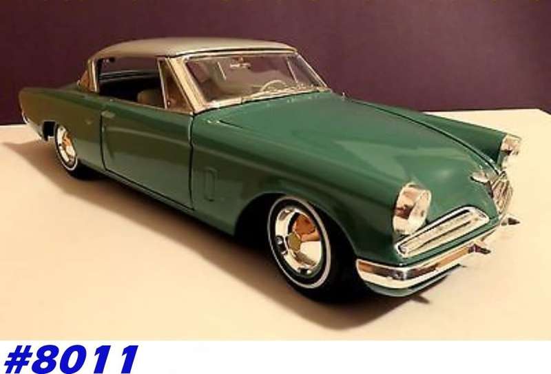 Studebaker Starliner blue-green 1953 1/18 Maisto NEW+boxed   #8011 instant wheels