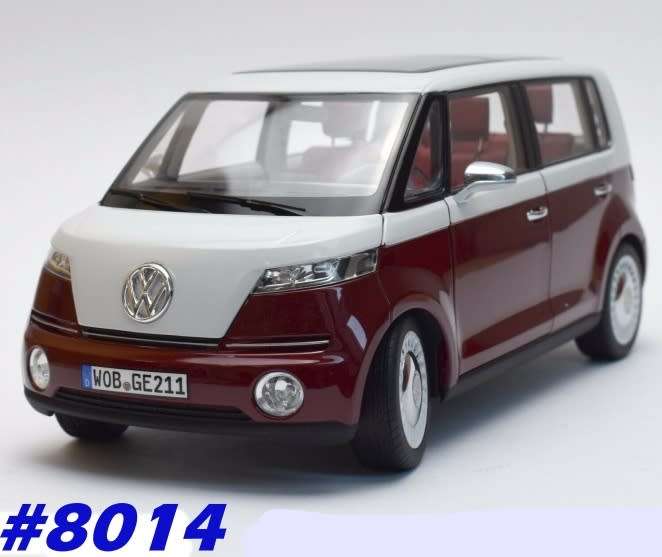 Volkswagen Bulli 2011 red+white Norev 1:18 NEW+boxed  #8014 instant wheels