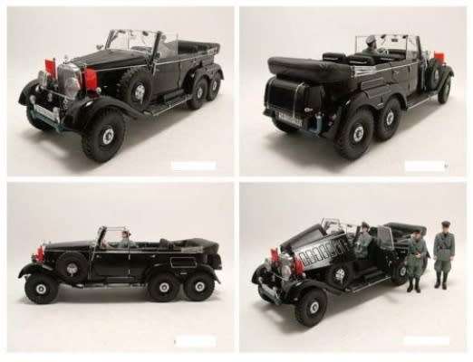 Mercedes-Benz G4 (W31) 6x6 1938 black 1/18 Premier Signature Models NEW+boxed  #8022 instant wheels