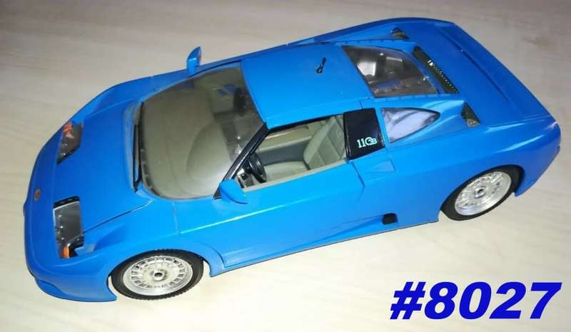 BUGATTI GB11 1991 blue 1/18 Bburago NEW+boxed  #8027 instant wheels