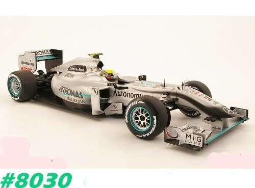 Mercedes-Benz F1 MGP W01 N Rosberg #4 2010 1/18 Minichamps NEW  #8030 instant wheels