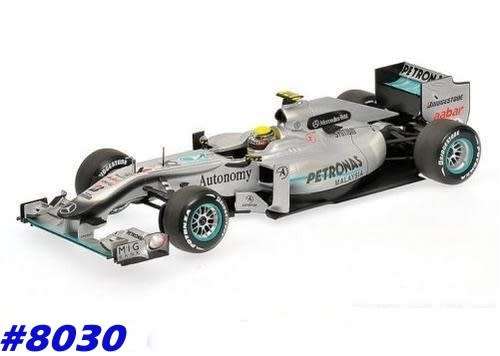 Mercedes-Benz F1 MGP W01 N Rosberg #4 2010 1/18 Minichamps NEW  #8030 instant wheels
