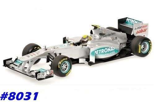 Mercedes-Benz F1 W02 MGP W02 Rosberg #8 2011 1/18 Minichamps NEW+boxed #8031 instant wheels