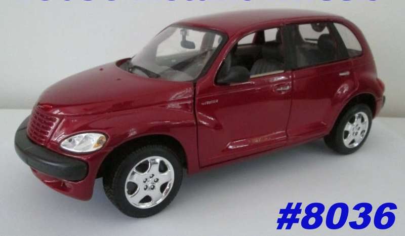 Chrysler PT Cruiser 2005 red-met 1:18 Maisto NEW+re-boxed  #8036 instant wheels