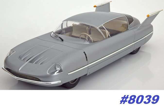 Borgward Dreamcar 1955 silver 1/18 BOS limited model NEW+boxed #8039 instant wheels