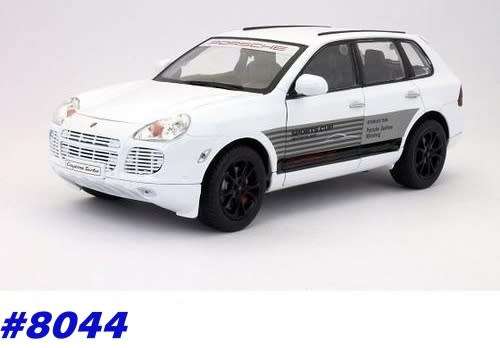 Porsche Cayenne Turbo 2002 Sports Cup Team white 1/18 Welly NEW #8044 instant wheels