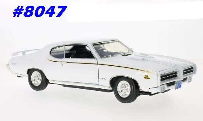 Pontiac GTO Judge 1969 white 1/18 Motormax NEW+boxed  #8047 instant wheels