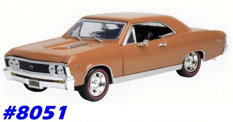 Chevrolet Chevelle SS 396 1969 bronze 1/18 Motormax NEW+boxed  #8051 instant wheels