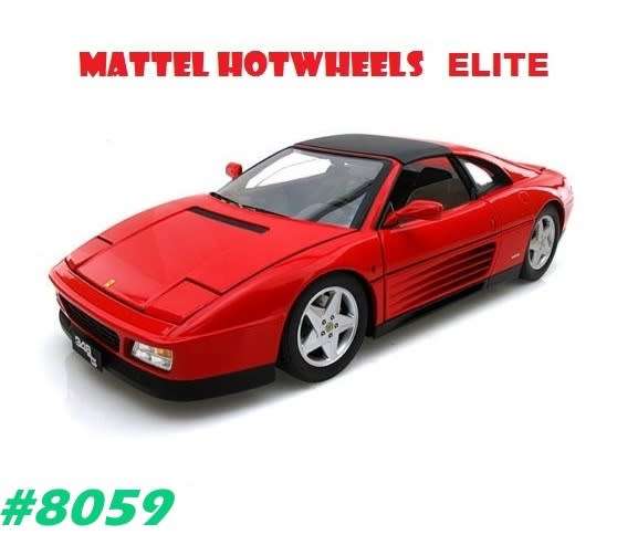 Ferrari 348ts ht red 1991 1/18 HotWheels ELITE (retired) NEW+boxed   #8059 instant wheels