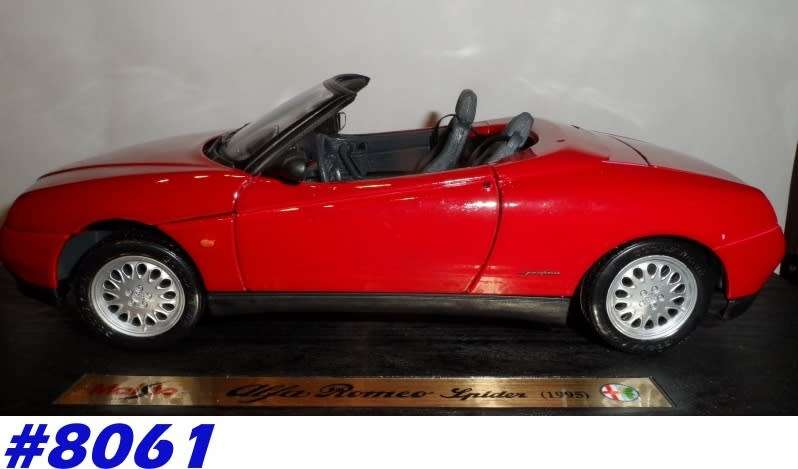 Alfa Romeo Spider 1995 red 1/18 Maisto/Tchibo NEW+boxed  #8061 instant wheels