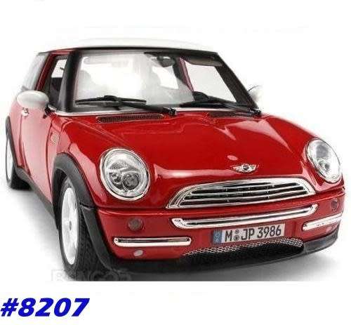 MINI (new) 2001 red-white 1/18 Solido NEW+boxed instant  #8207 instant wheels