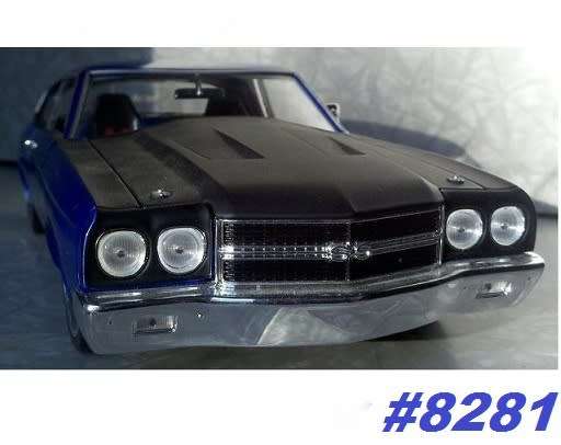 Chevrolet Chevelle SS454 1970 dk.blue-met 1:18 HotWheels NEW+boxed  #8281 instant wheels