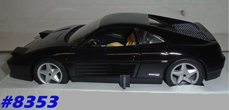 Ferrari 348 tb 1995 black 1/18 Mira NEW+boxed   #8353 instant wheels