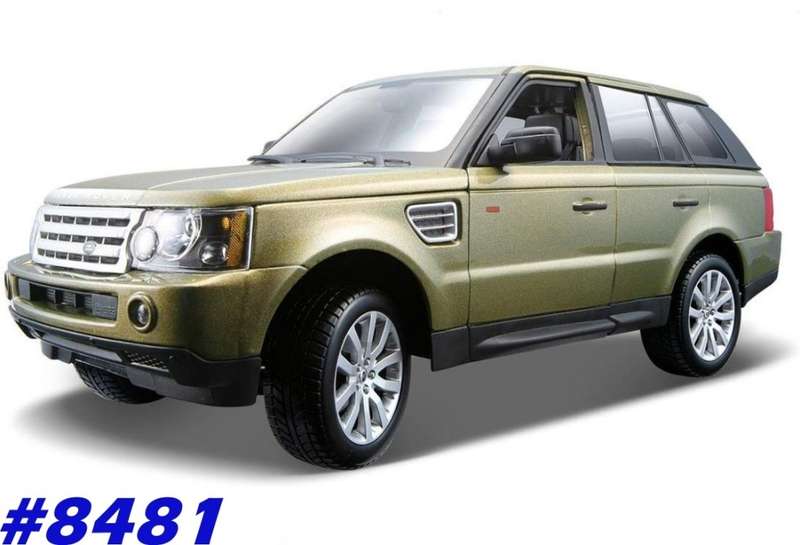Land Rover Range Rover Sport 2006 khaki-green-met 1/18 Bburago NEW+boxed  #8481 instant wheels