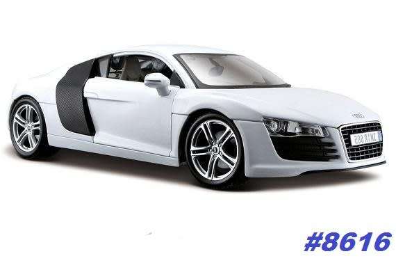 Audi R8 2007 ibiswhite 1/18 Maisto PREMIER Edition NEW+boxed  #8616 instant wheels
