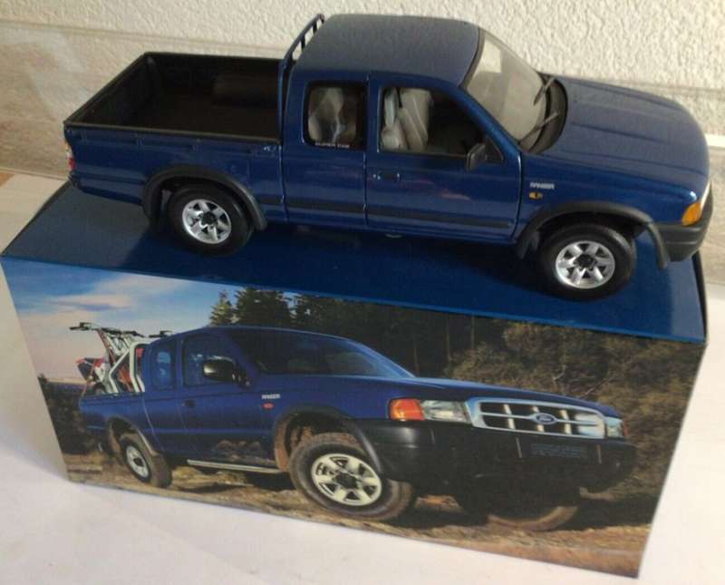 Ford Ranger 4x4 Supercab Pick-Up 2002 blue 1/18 ActionPerform NEW  #8635 instant wheels