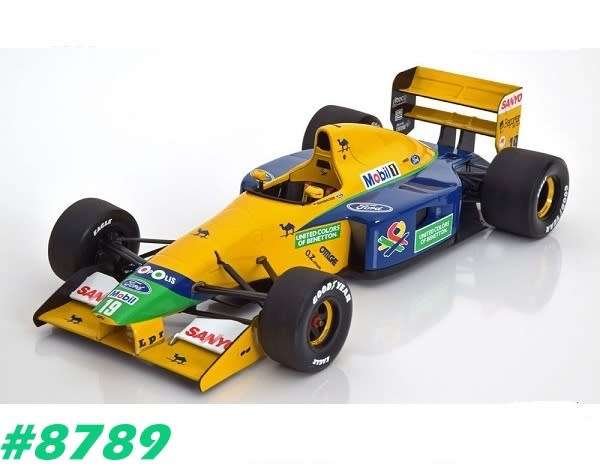 Benneton Ford B191 B MSC 1991/2 F1 yellow 1/18 Minichamps NEW+boxed  #8789 instant wheels