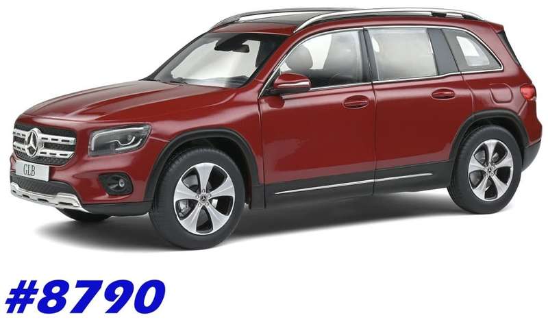 Mercedes-Benz GLB (X247) 2019 red-metallic 1:18 Solido NEW+boxed   #8790 instant wheels