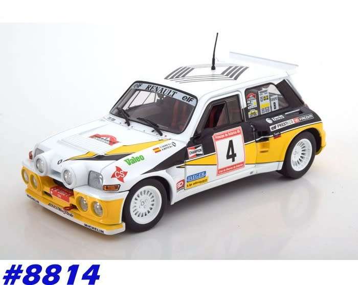 Renault 5 Maxi Turbo #4 Sainz sr. R.deAsturias1986 1/18 Solido NEW+boxed #8814 instant wheels