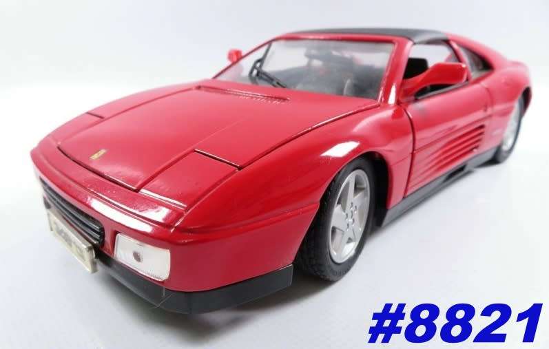 Ferrari 348ts 1990 red 1/18 Maisto NEW+boxed  #8821 instant wheels