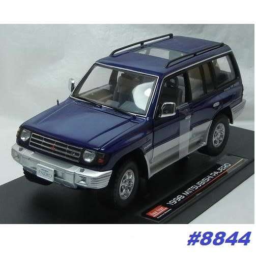Mitsubishi Pajero LWB 4x4 2002 blue-met 1/18 SunStar NEW+boxed  #8844 instant wheels