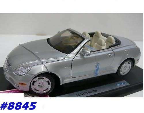 Lexus SC430 open convertible silver 2005 1/18 Welly NEW+boxed  #8845 instant wheels