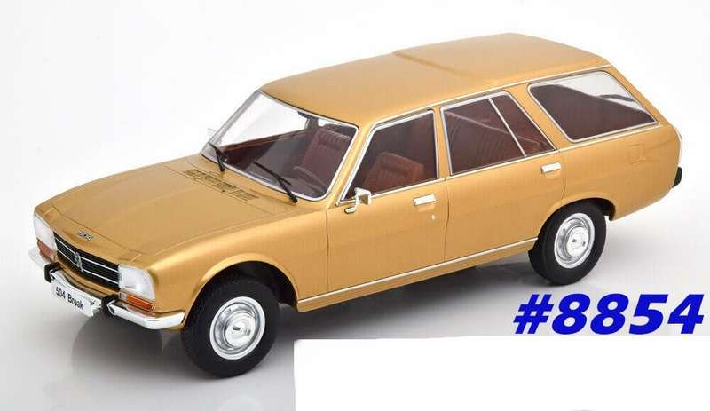 Peugeot 504 Break 1976 gold 1-18 MCG NEW+boxed  #8854 instant wheels