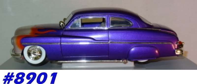 Ford MERCURY 1949 CUSTOM LEAD SLED purple 1/18 Ertl NEW+showcased  #8901 instant wheels