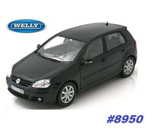 Volkswagen Golf V FSI 2007 black 1/18 Welly NEW+boxed  #8950 instant wheels