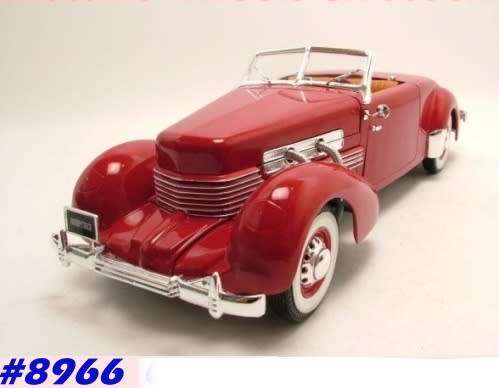 Cord 812 Convertible 1937 red 1/18 ERTL NEW+boxed  #8966 instant wheels