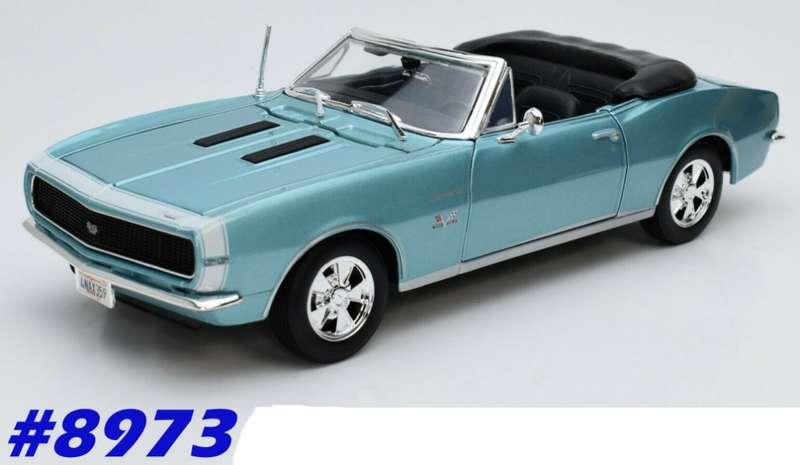 Chevrolet Camaro SS396 1968 lt.blue-met 1/18 Maisto NEW+boxed  #8973 instant wheels