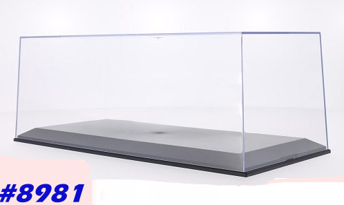 SHOWCASE clear PERSPEX 330x150x120mm 1x1:18 or 4x1:43  #8981 instant wheels