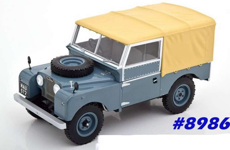 Land Rover Series I canvas top 1957 grey 1/18 MCG NEW+boxed  #8986 instant wheels