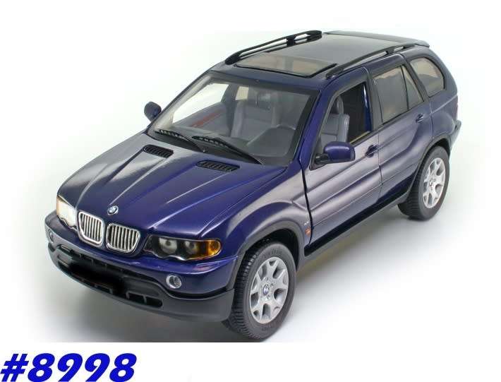 BMW X5 series (E53) 1999 dk.blue-met 1/18 Anson (30835) NEW+boxed  #8998 instant wheels