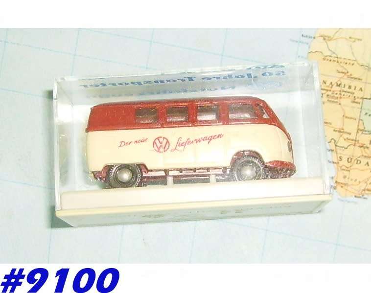 Volkswagen T1 transporter 1954 white/red 1/87 Brekina NEW+boxed  #9100 instant wheels