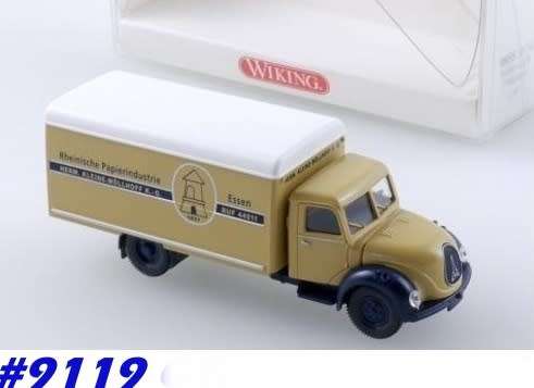 Magirus Sirius1959 single-rear-axle clsd truck 1/87 Wiking NEW   #9119 instant wheels