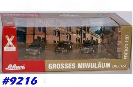 MiWuLa GOLDSet Murcielago, Audi R8, Gallardo 1/87 NEW+boxed  #9216 instant wheels