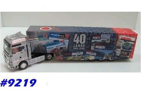 MAN closed Truck 2005 40 years Maerklin Mag 1/87 Herpa NEW+boxed #9219 instant wheels