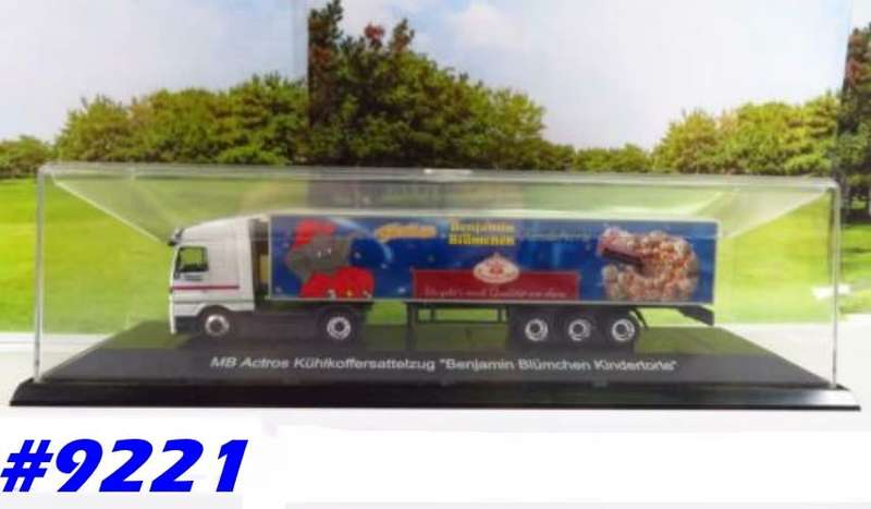 Mercedes-Benz Actros truck + 3 axle trailer 1/87 Schuco NEW+boxed  #9221 instant wheels