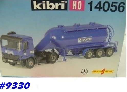 Mercedes-Benz Actros Cement Silo Tanker 1/87 Kibri kit NEW+boxed  #9330 instant wheels