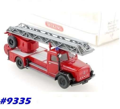 Magirus DL25h Fire Engine w. swivel-ladder 1/87 Wiking NEW+boxed #9335 instant wheels