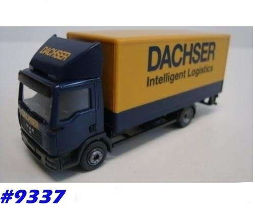 MAN TGL 2005 single-rear-axle closed truck 1/87 Wiking NEW #9337 instant wheels
