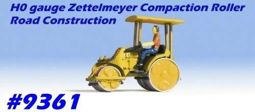 Zettelmeyer Compaction Roller yellow 1/87 Noch 16767 NEW+boxed  #9361 instant wheels