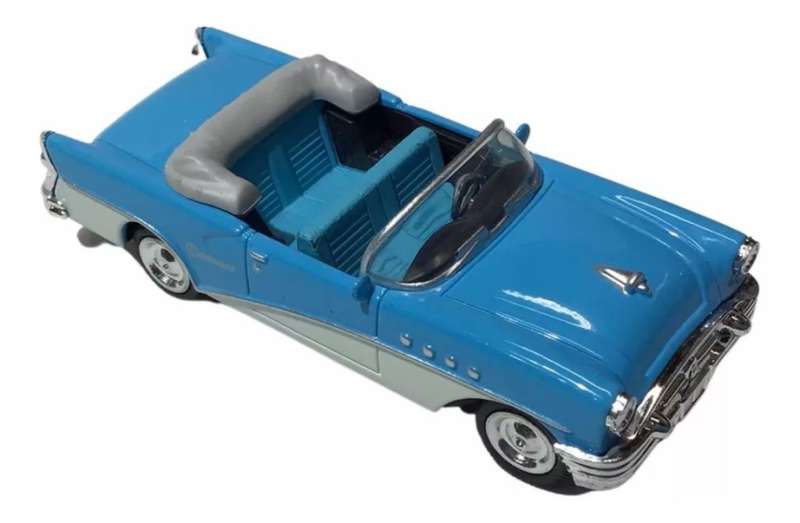 Buick Century Convertible 1955 light-blue 1:43 NewRay NEW+boxed #6044 instant wheels