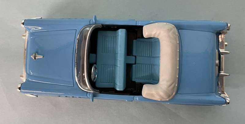 Buick Century Convertible 1955 light-blue 1:43 NewRay NEW+boxed #6044 instant wheels