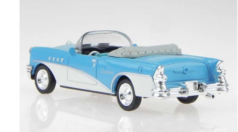 Buick Century Convertible 1955 light-blue 1:43 NewRay NEW+boxed #6044 instant wheels
