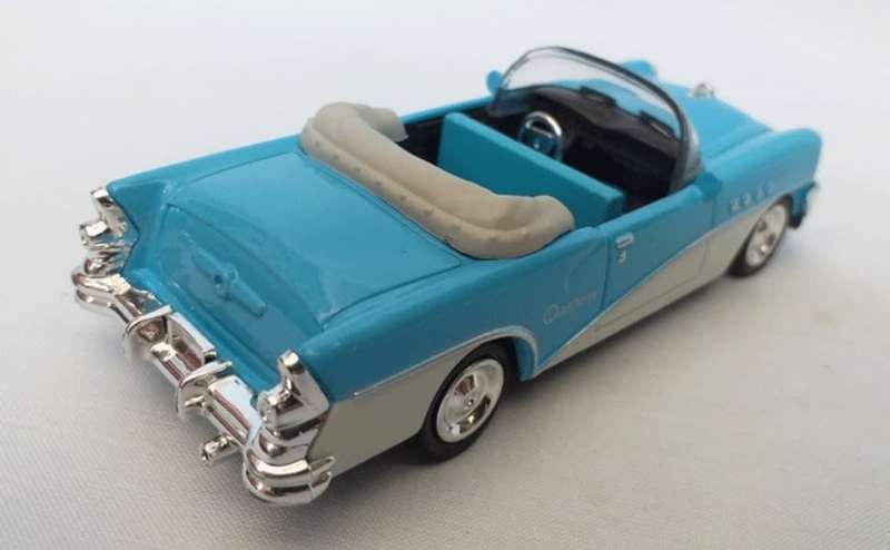 Buick Century Convertible 1955 light-blue 1:43 NewRay NEW+boxed #6044 instant wheels