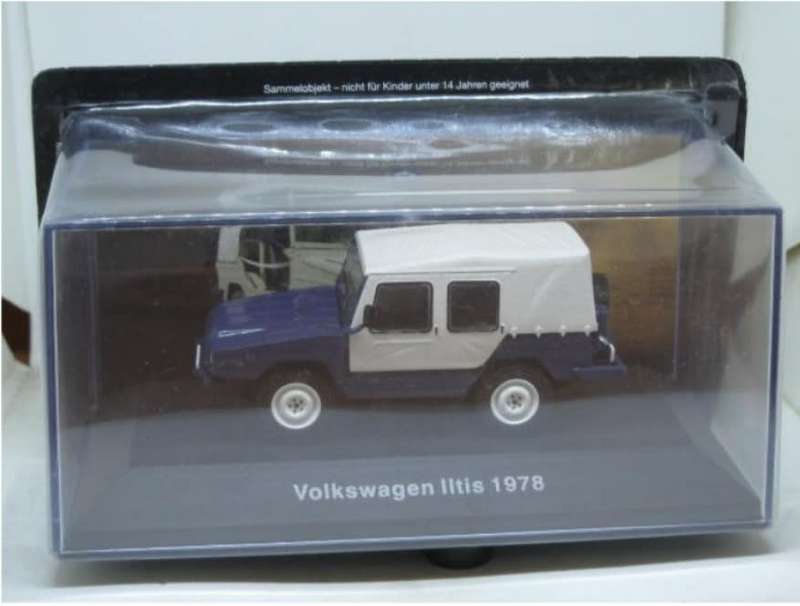 Volkswagen Iltis 4x4 Army-Jeep 1978 dark-blue 1/43 Altaya/IXO NEW+boxed #6048 instant wheels