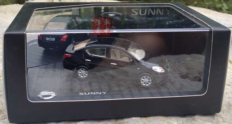 Nissan Sunny 2012 black 1/43 SinoLegendMod NEW+boxed #6049 instant wheels