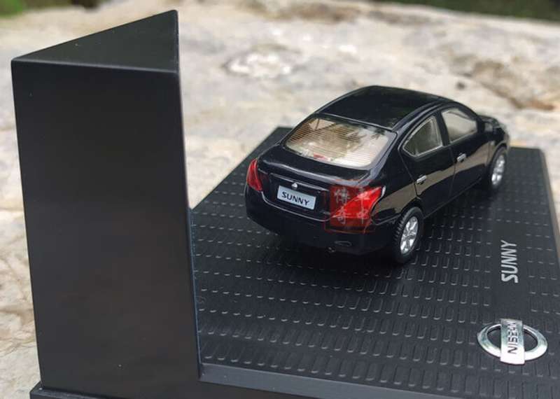 Nissan Sunny 2012 black 1/43 SinoLegendMod NEW+boxed #6049 instant wheels